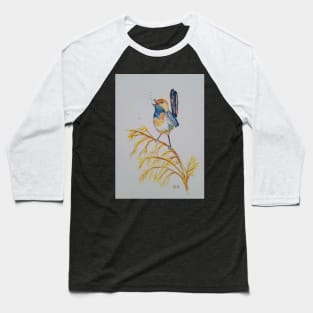 Blue Wren, bird design, bird art Baseball T-Shirt